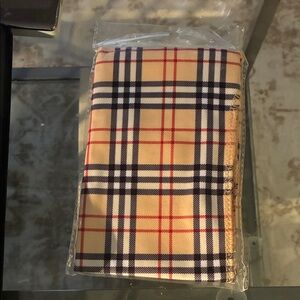 Source Unknown Plaid Scarf - Red, Black, Cream